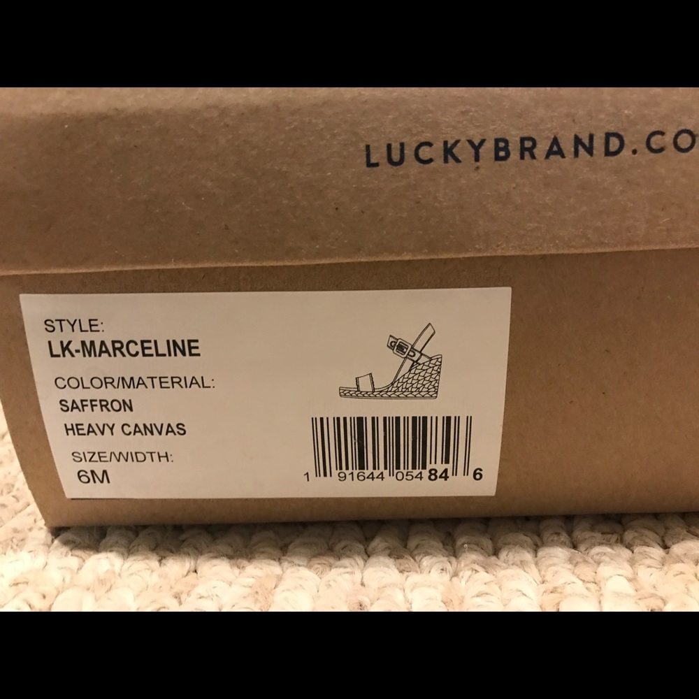 Lucky brand machine fabric espadrille wedge sandal